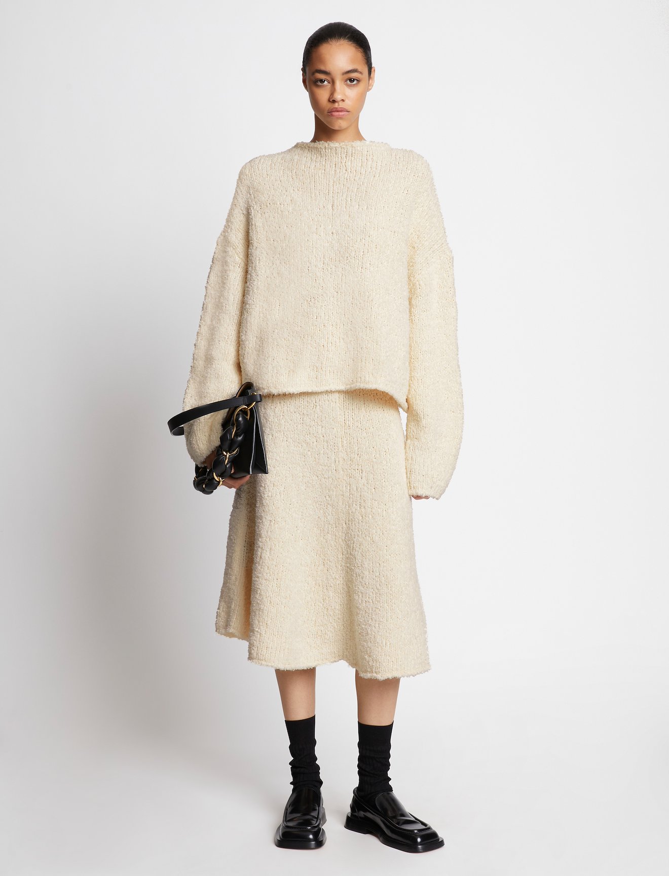 Frayed Cotton Sweater #1