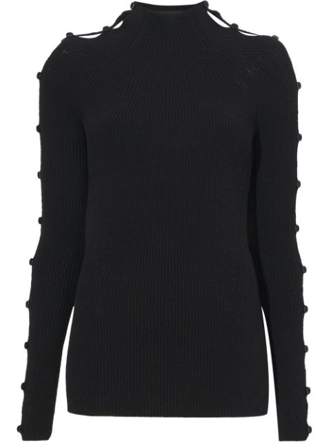 Proenza Schouler micro-rib button-embellished jumper Women