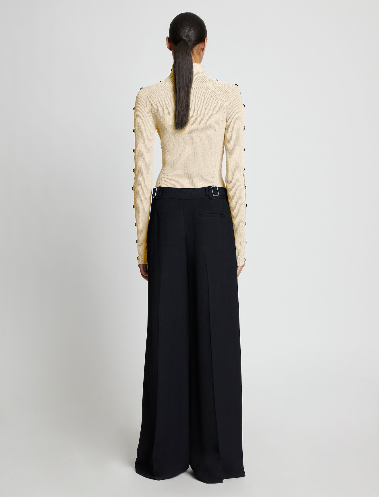 Cotton Rib Turtleneck Sweater #3