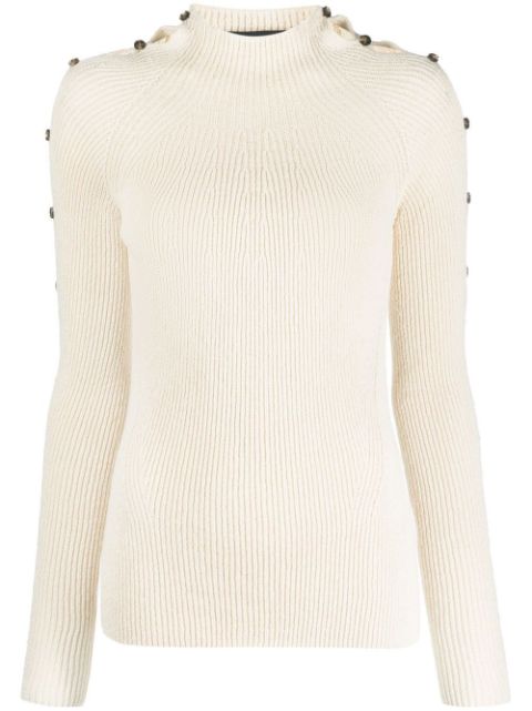 Proenza Schouler micro-rib button-embellished jumper Women