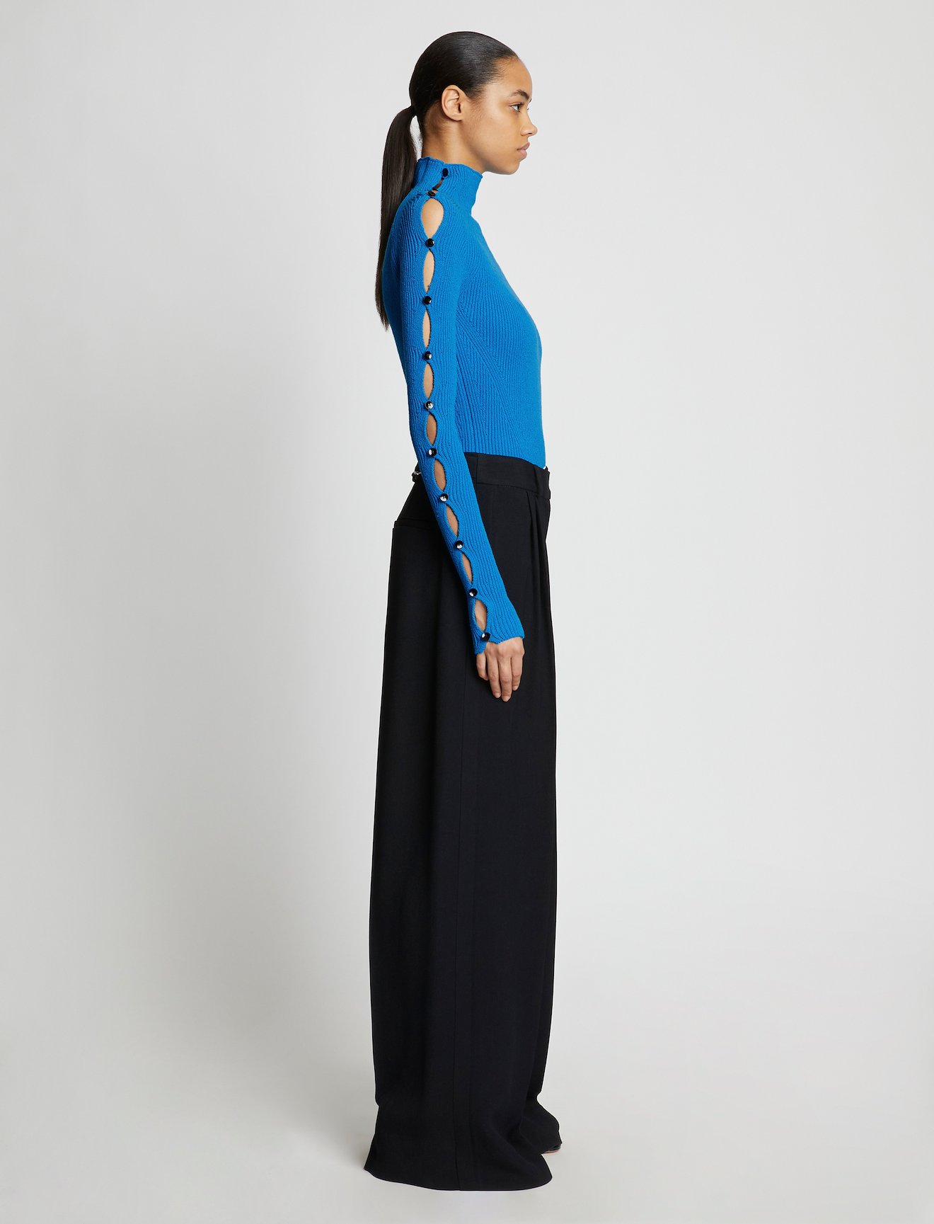Cotton Rib Turtleneck Sweater #2