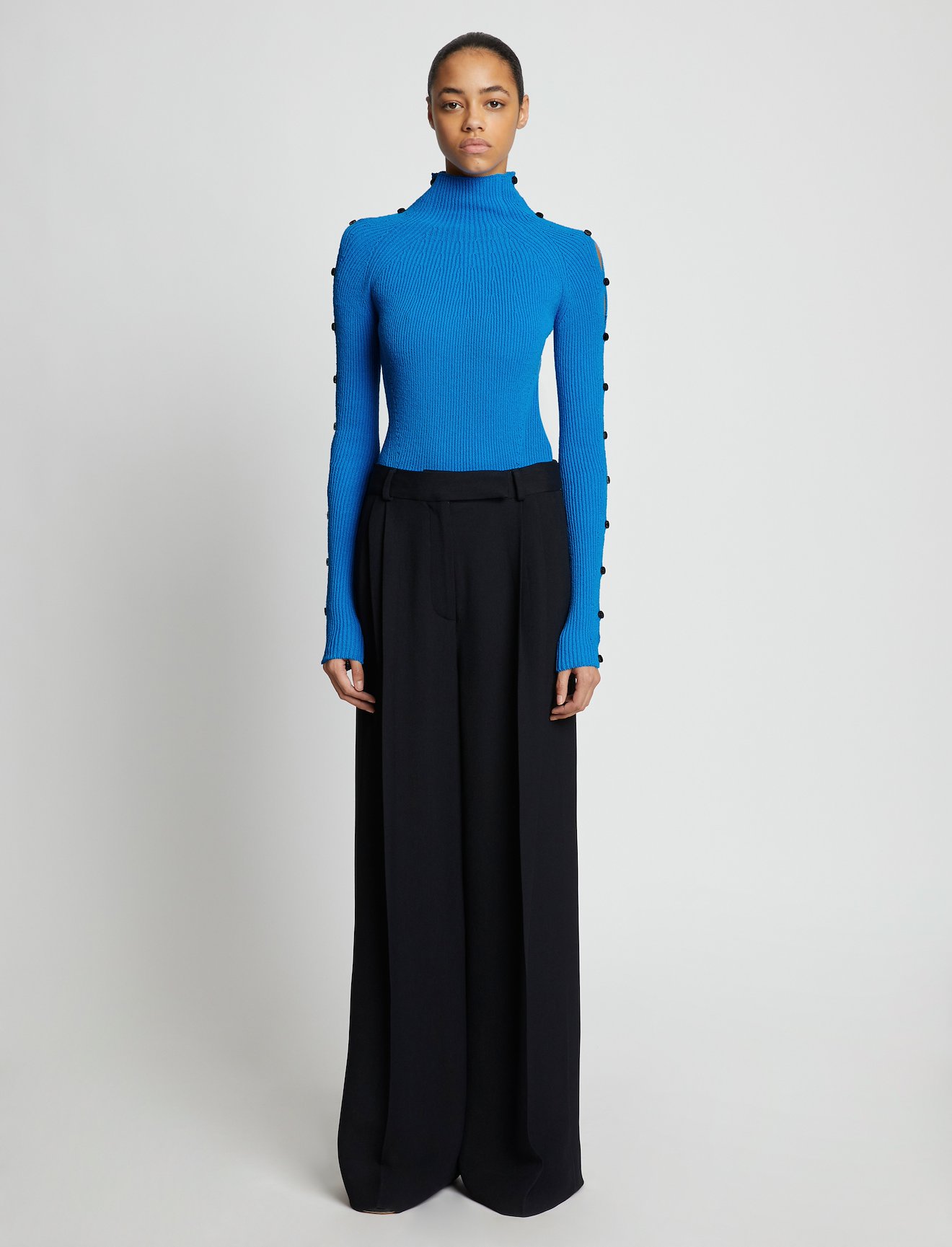 Cotton Rib Turtleneck Sweater #1