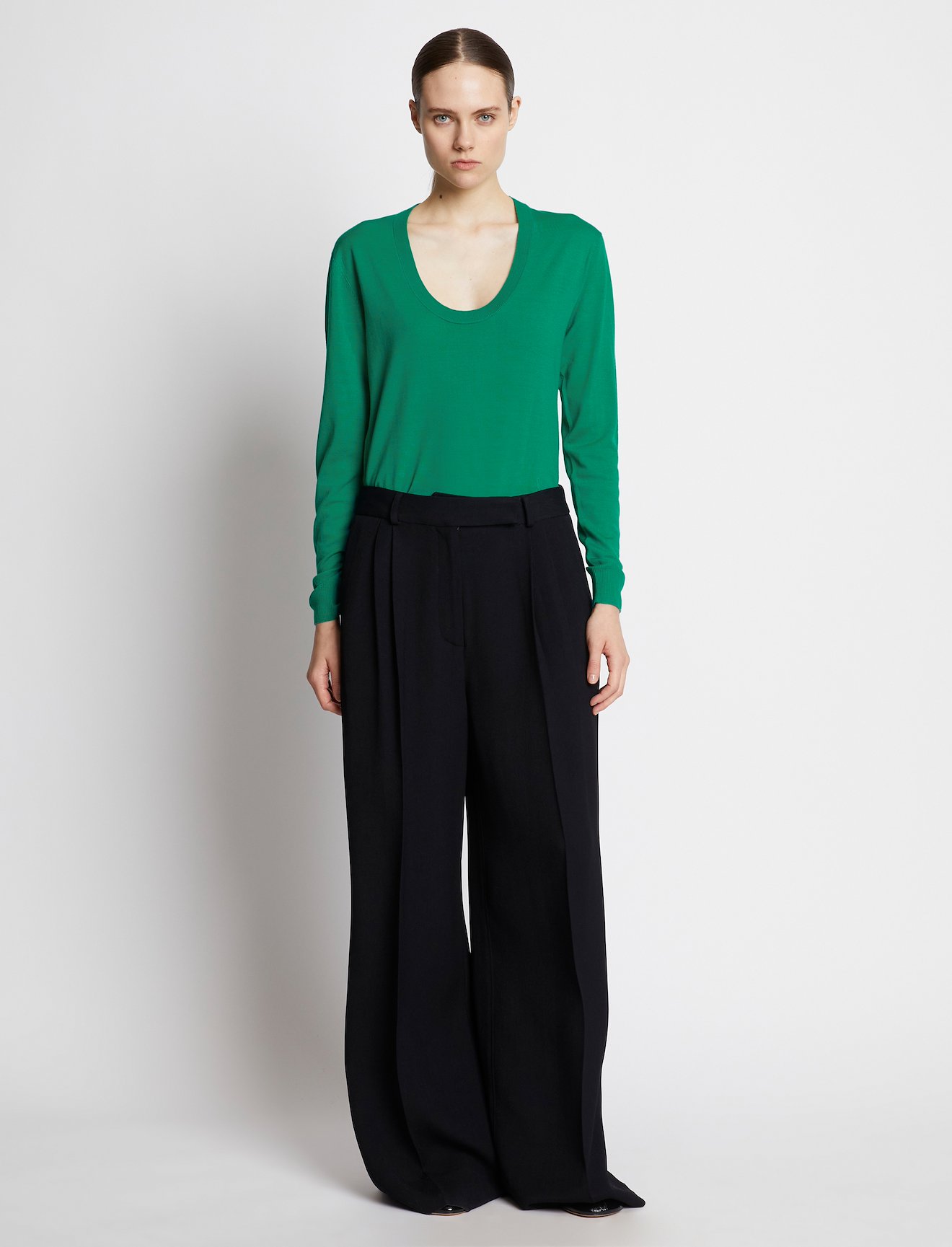 Eco Superfine Merino Scoop Neck Sweater #1