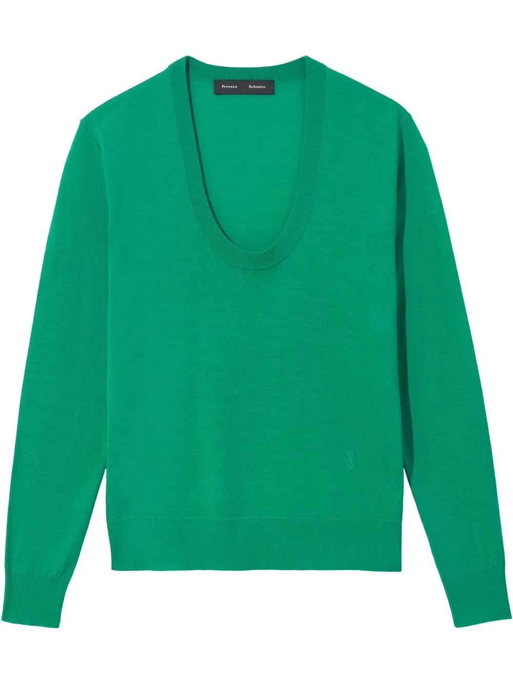 

Proenza Schouler Eco scoop-neck jumper - Green