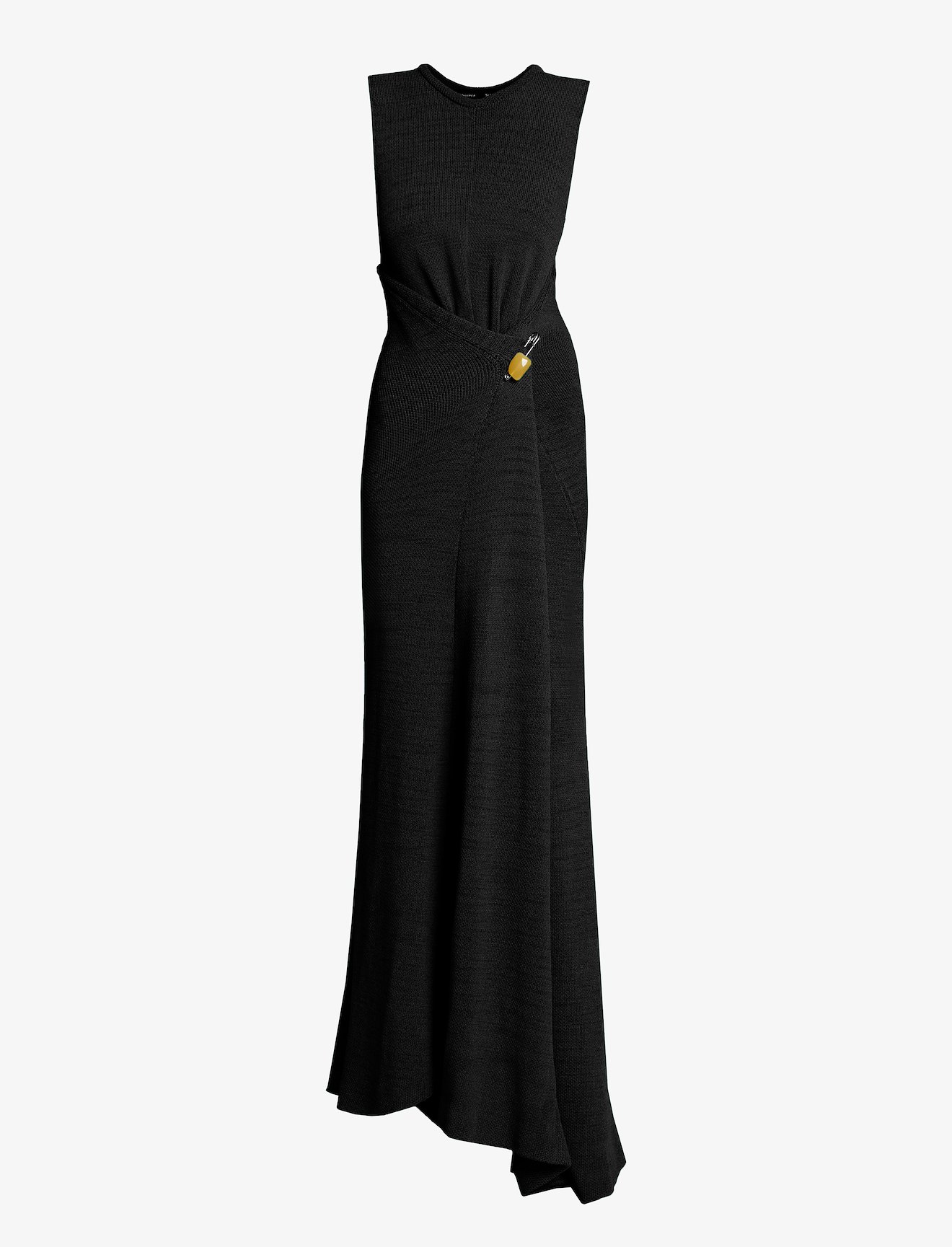 Twist Back Viscose Crepe Knit Dress #4
