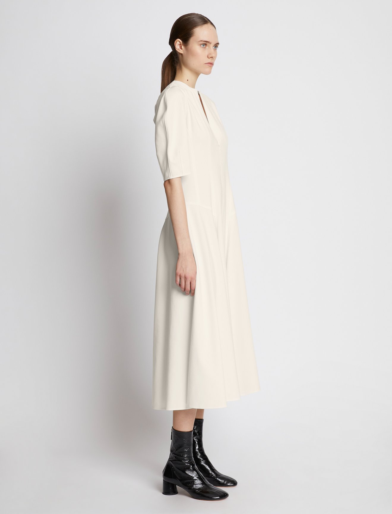 Cotton Viscose Zip Front Dress #1