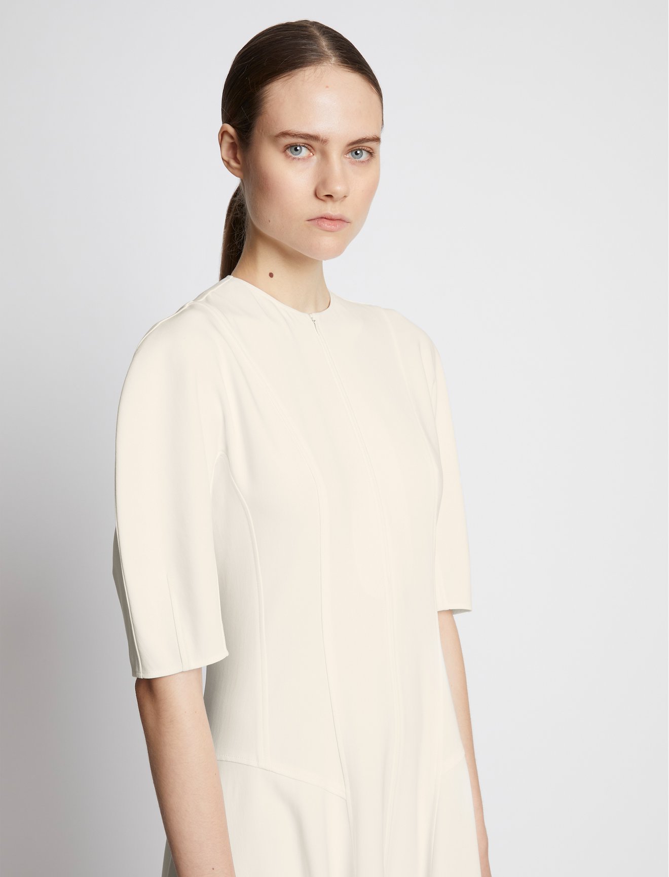 Cotton Viscose Zip Front Dress #3