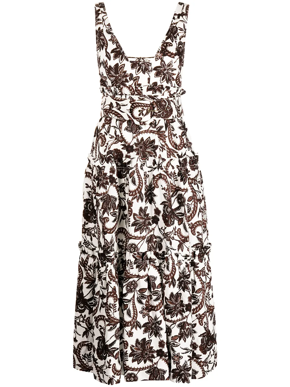 Shona Joy ярусное платье миди Dahlia