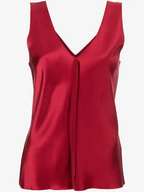 VOZ camiseta de seda con borde sin rematar