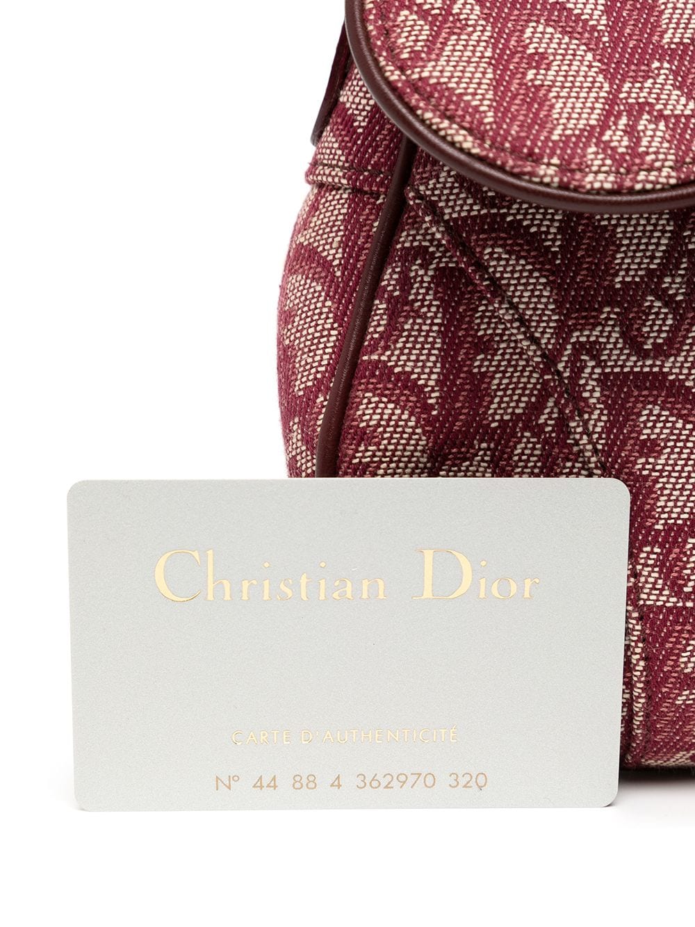 Christian Dior 2002 Maroon Trotter Canvas Boston Bag · INTO