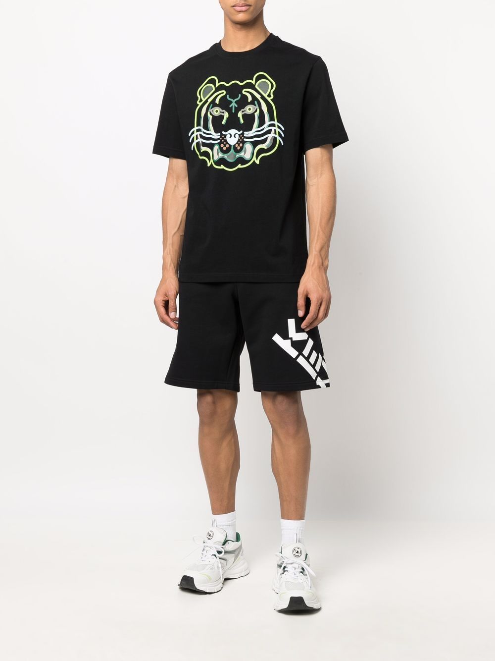 фото Kenzo logo-print bermuda shorts