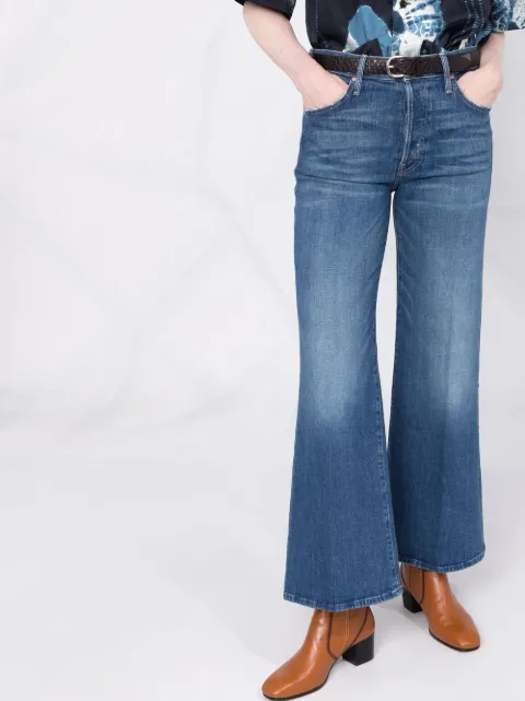 Shop MOTHER The Tomcat wide-leg jeans 