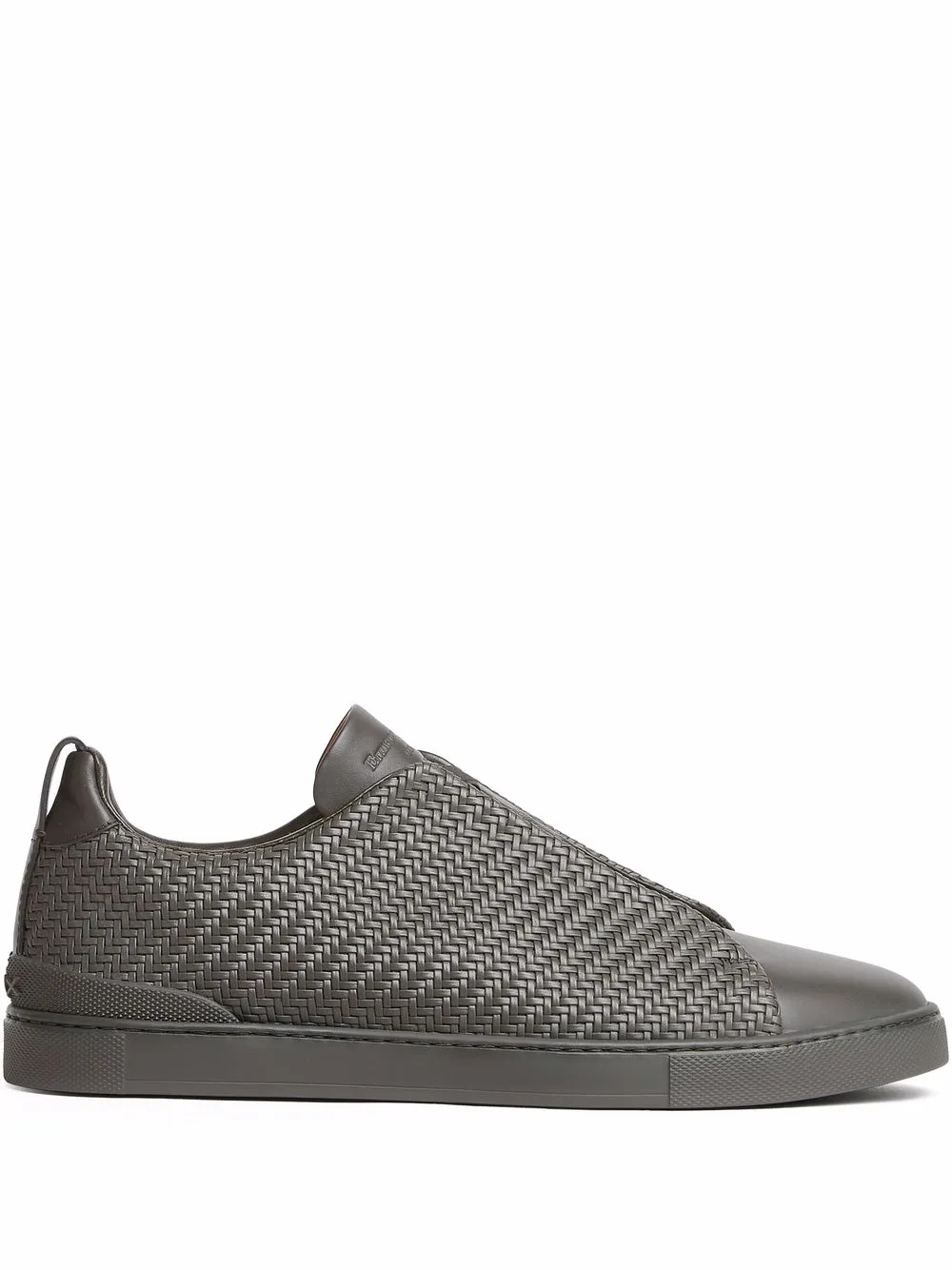 Zegna woven leather low-top sneakers - Green