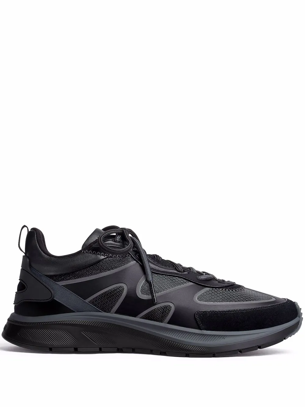 

Zegna tenis bajos con paneles - Negro