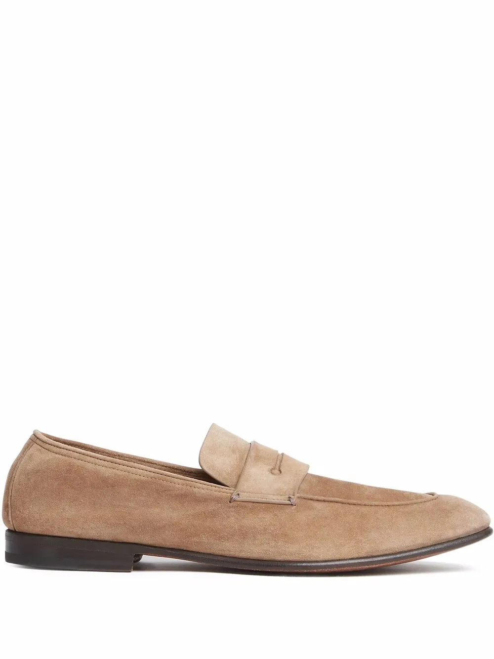 

Zegna suede penny loafers - Brown