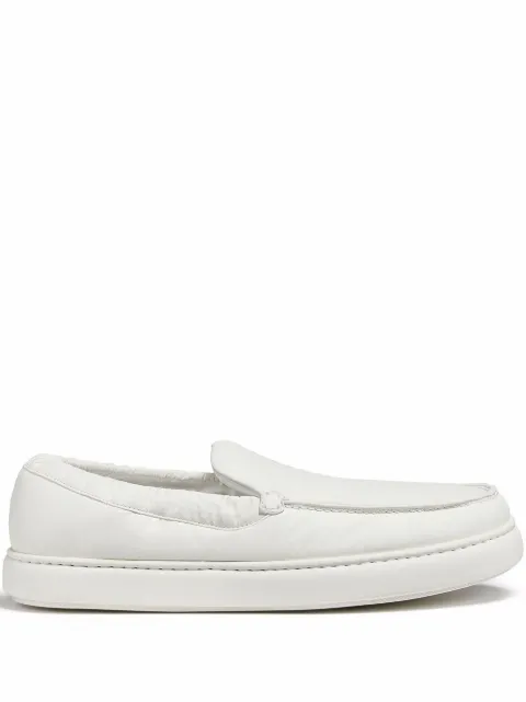 Zegna tenis slip-on con panel capitonado