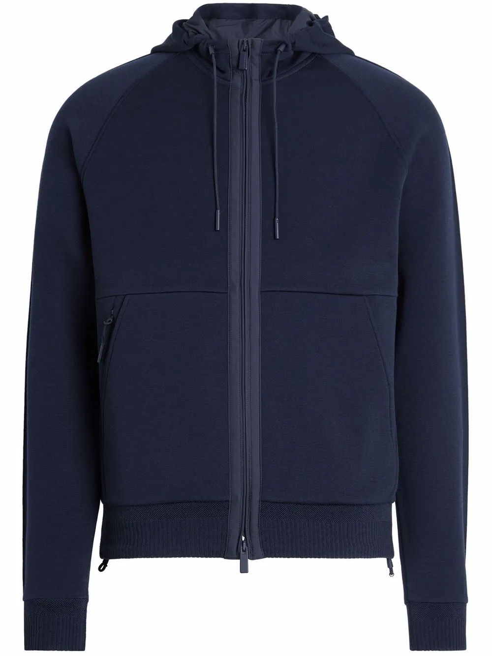 

Zegna hoodie con cierre - Azul