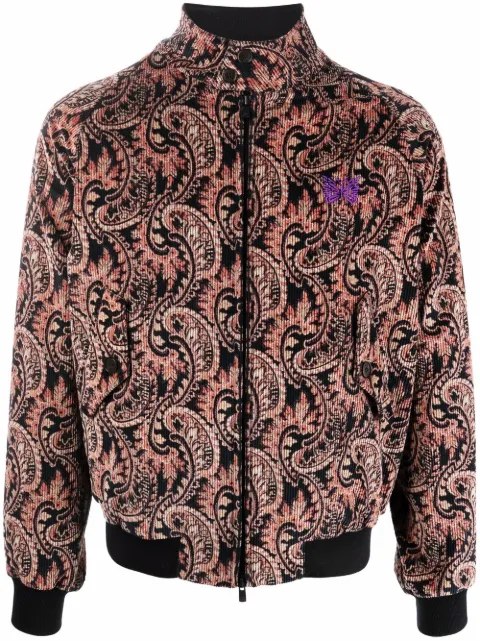 Shop Needles paisley-print corduroy 