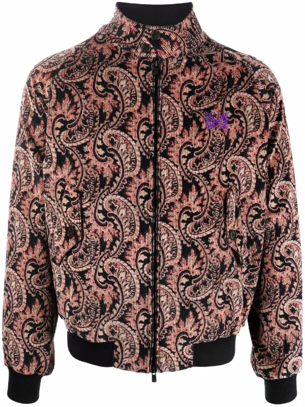 paisley bomber jacket