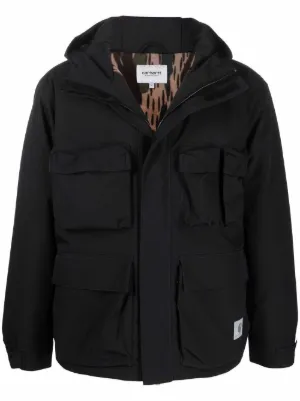 Carhartt WIP Jaqueta Danville Matelassê Com Logo | Preto | FARFETCH BR