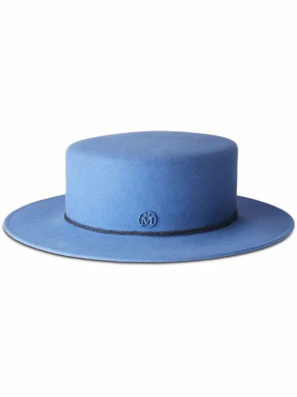 Maison Michel Kiki Felt Canotier Hat 