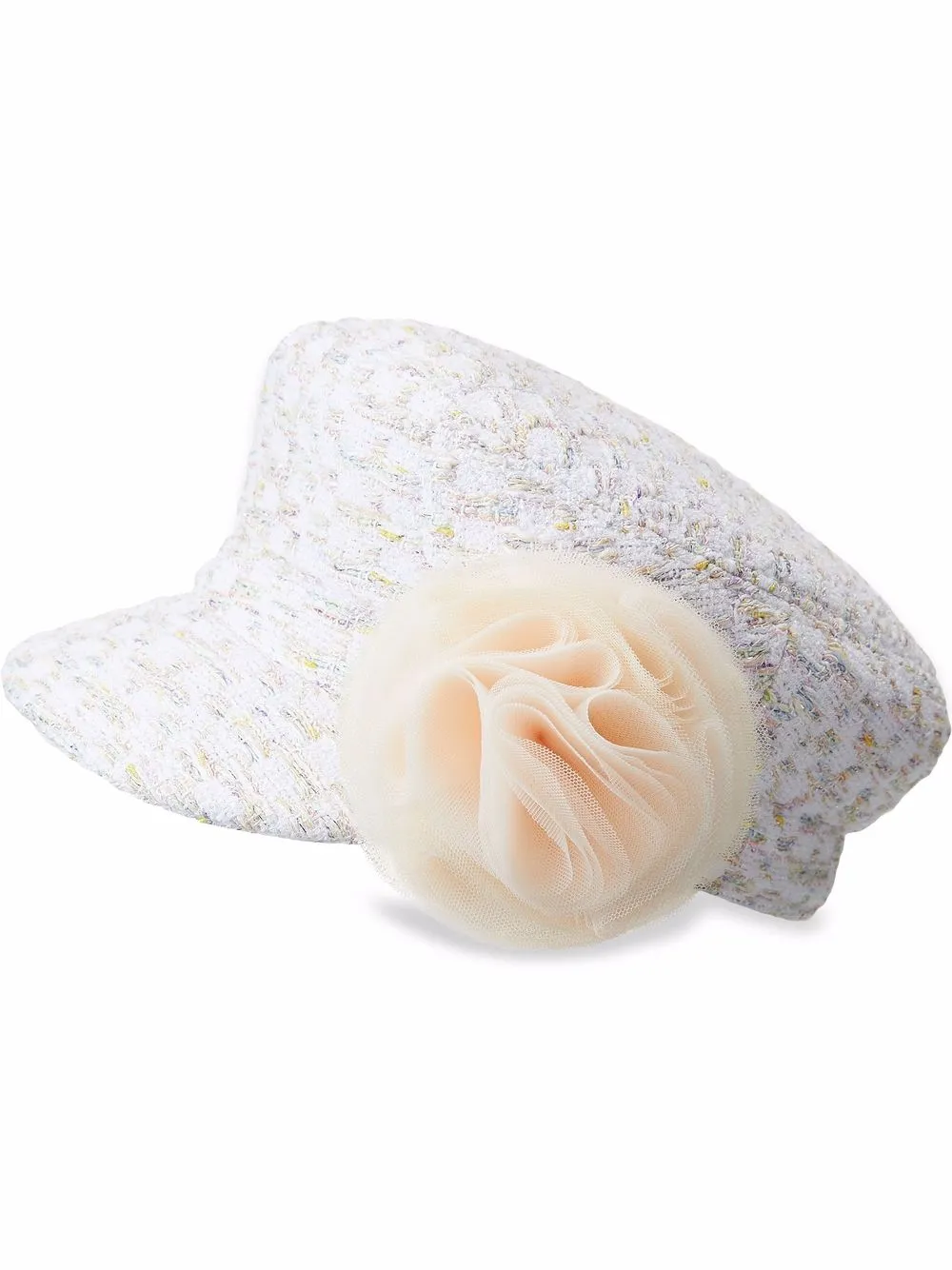 

Maison Michel gorro de marinero de tweed New Abby - Blanco