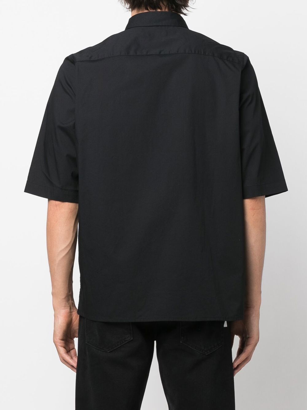 Calvin Klein Overhemd met korte mouwen Zwart