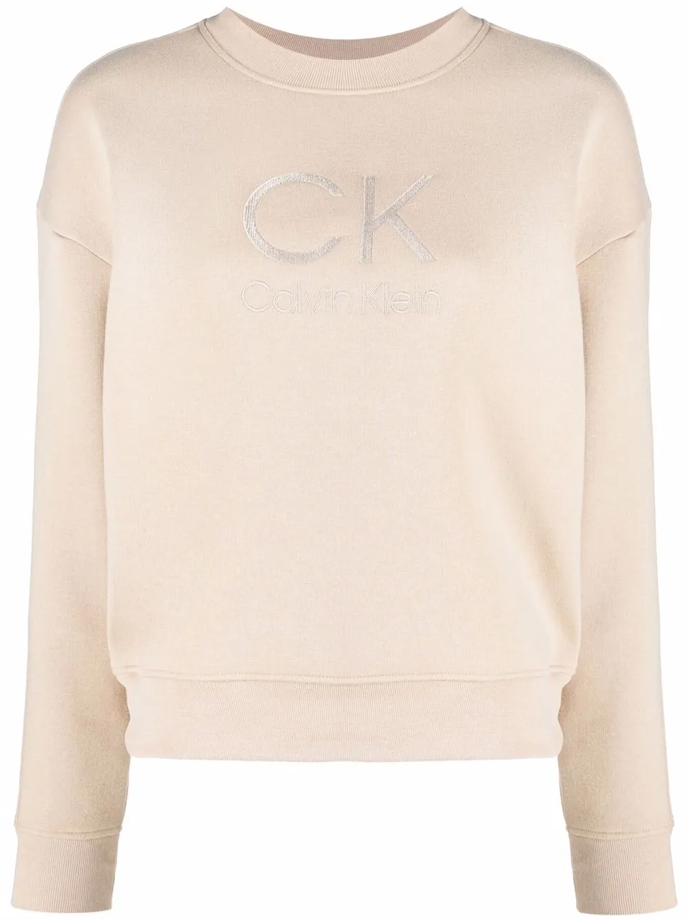 

Calvin Klein logo-print sweatshirt - Neutrals