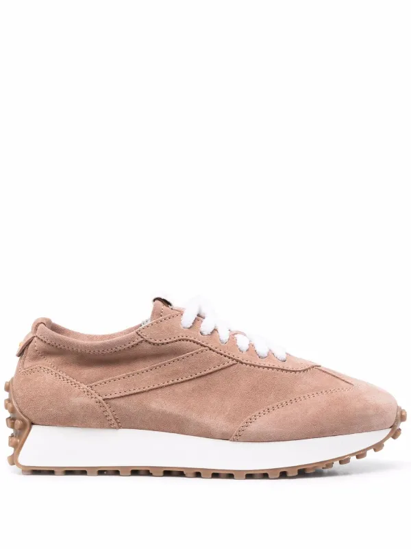 Doucal's Logo-patch Detail Sneakers in Pink