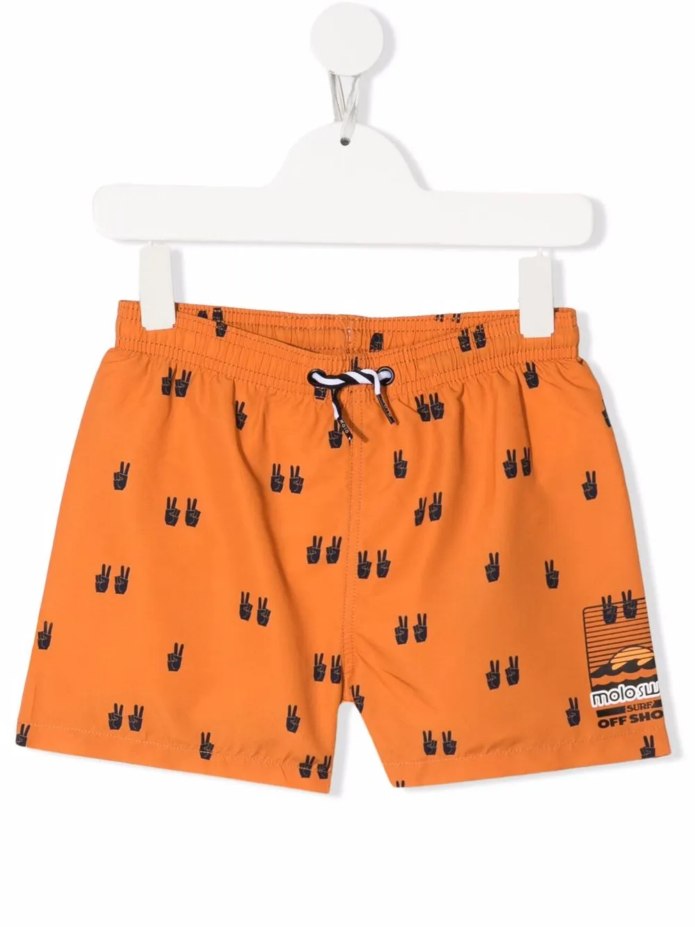 

Molo Niko graphic-print swim shorts - Orange