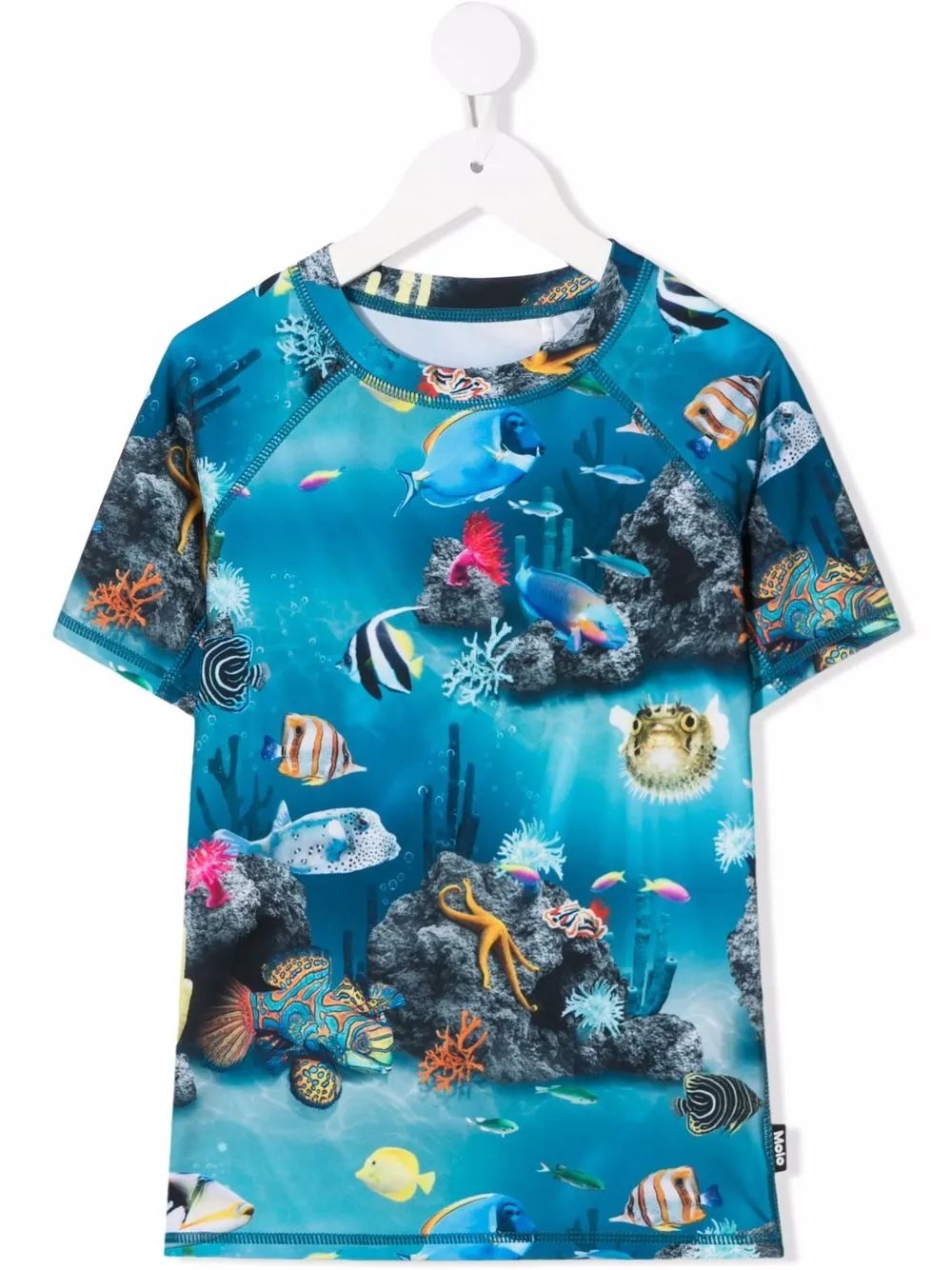 

Molo traje de licra con estampado gráfico - Azul