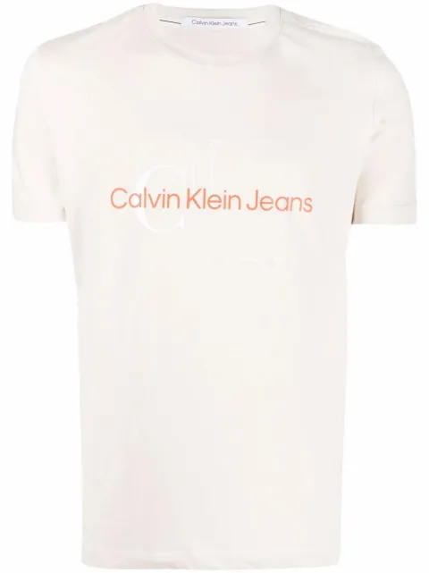 Calvin Klein Jeans playera con logo estampado y cuello redondo