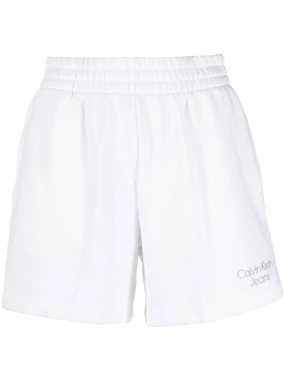 

Calvin Klein Jeans shorts deportivos con logo - Blanco