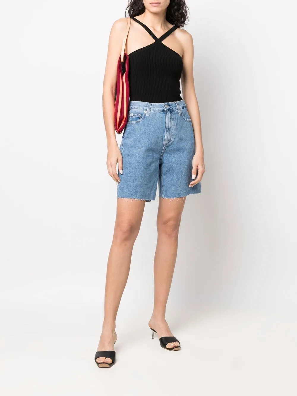 Calvin Klein Jeans Denim shorts - Blauw