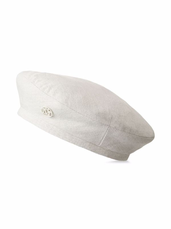 white cashmere beret