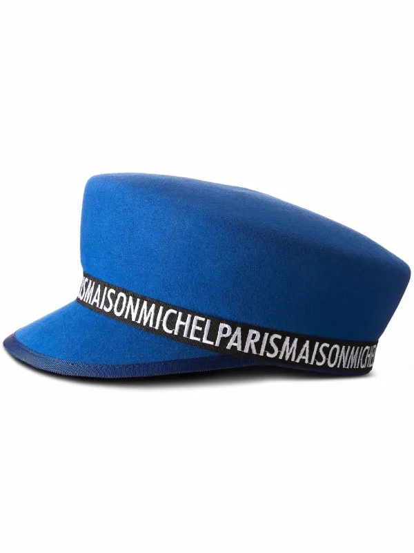 Maison Michel Abby logo-trim Hat - Farfetch