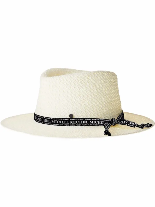Maison Michel André フェドーラハット | ホワイト | FARFETCH JP