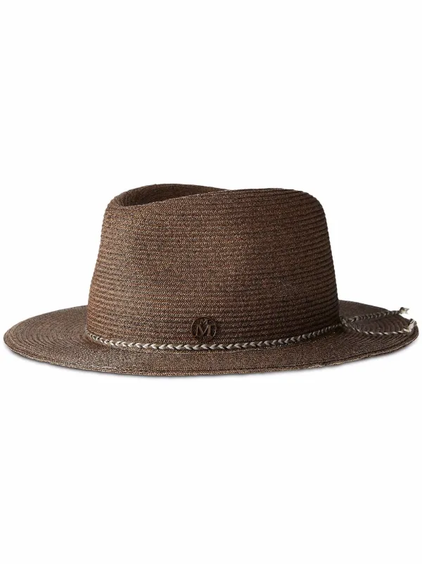 Maison Michel André Straw Fedora Hat 
