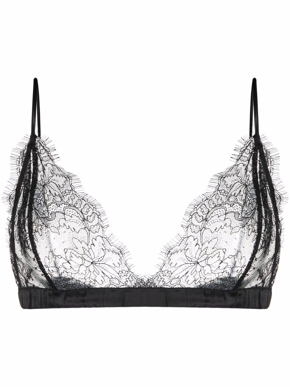 12 STOREEZ sheer lace bra - FARFETCH