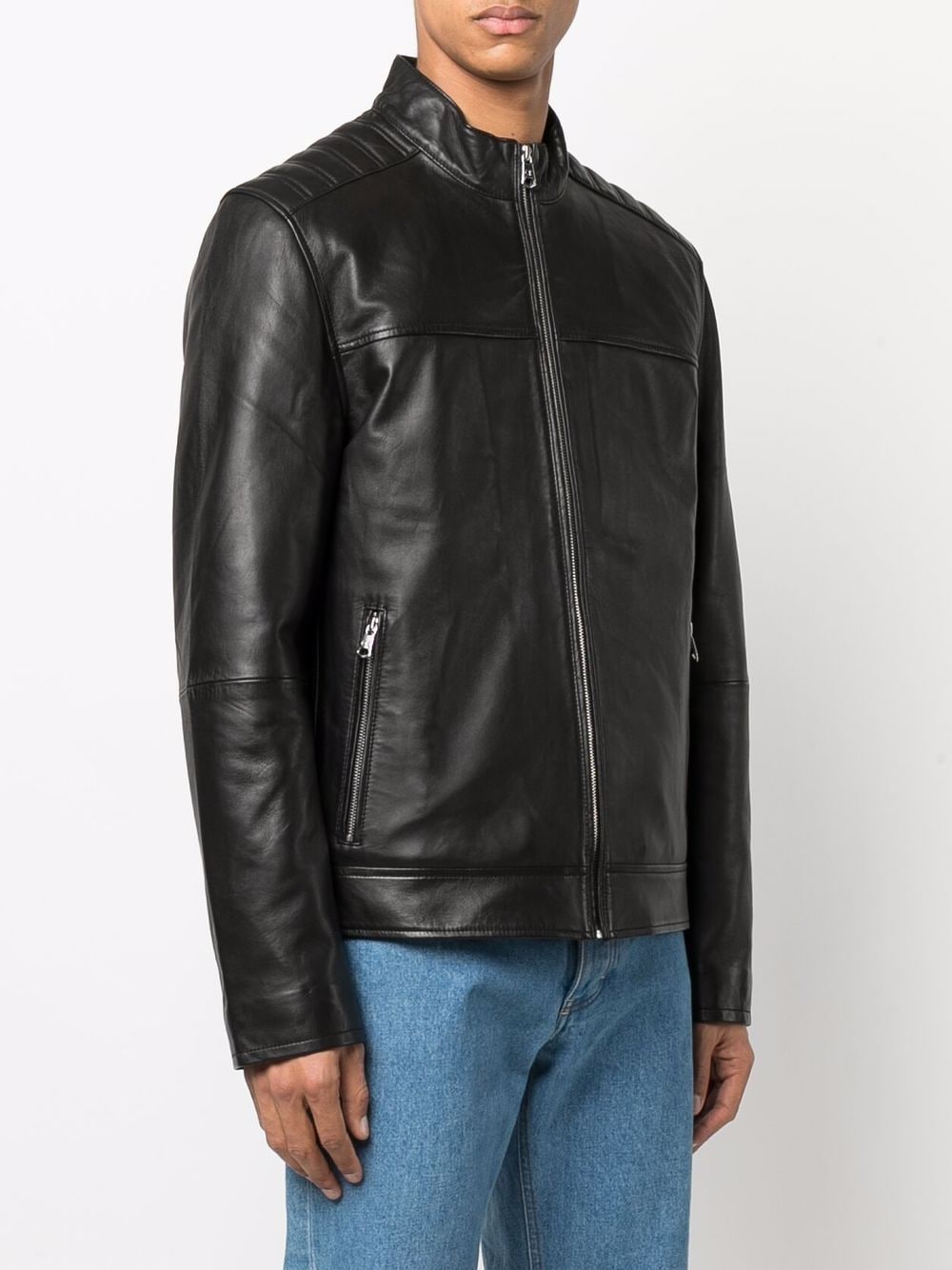 Calvin Klein zip-up Leather Jacket - Farfetch