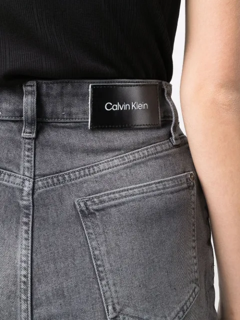 Calvin Klein high-waisted straight-leg 