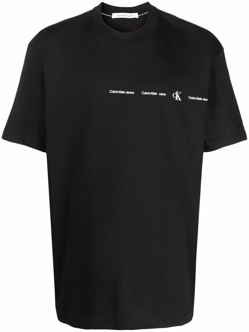 

Calvin Klein Jeans logo-print crewneck T-shirt - Black