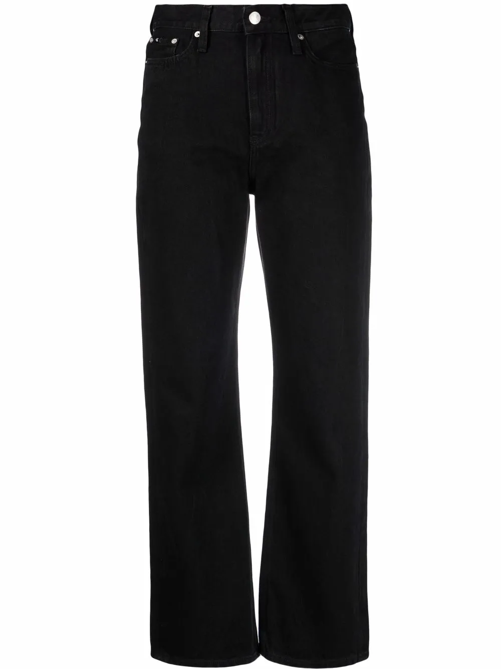 

Calvin Klein Jeans high-rise straight-leg jeans - Black