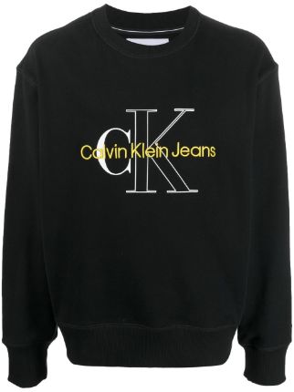 Calvin Klein Jeans embroidered-logo Sweatshirt - Farfetch