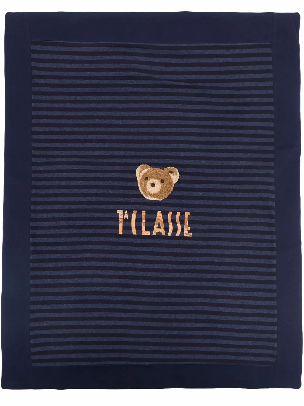Alviero Martini Kids полосатое одеяло с нашивкой