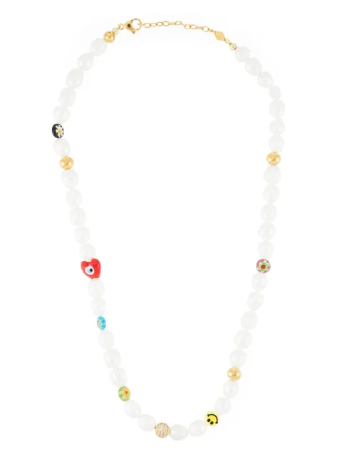 Nialaya Jewelry pearl detail necklace