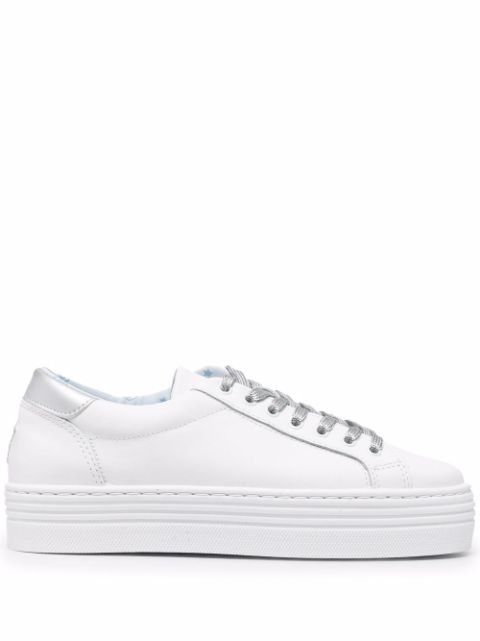 Chiara Ferragni star-patch lace-up sneakers