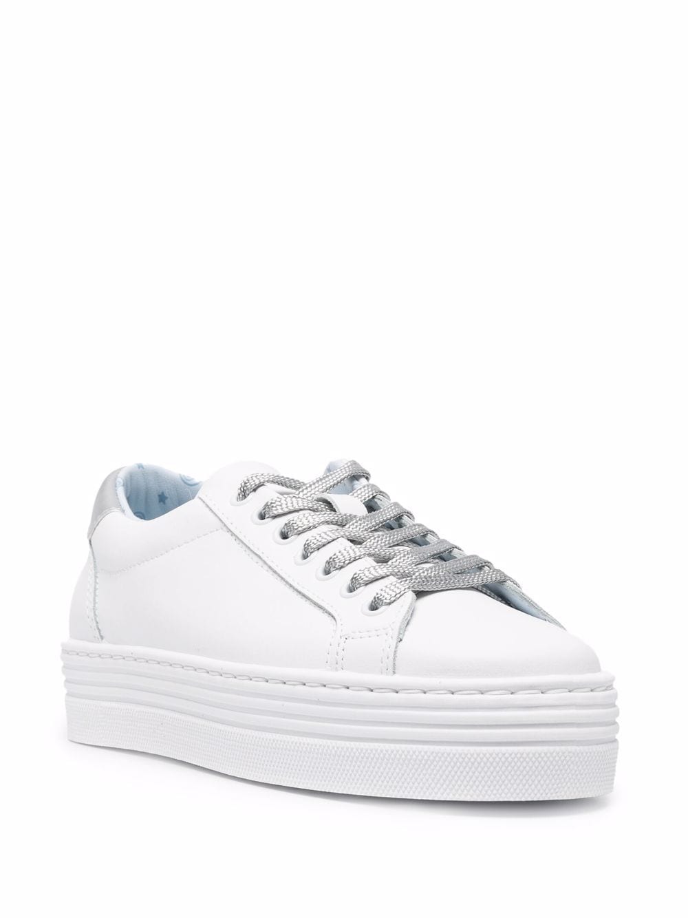 Image 2 of Chiara Ferragni star-patch lace-up sneakers