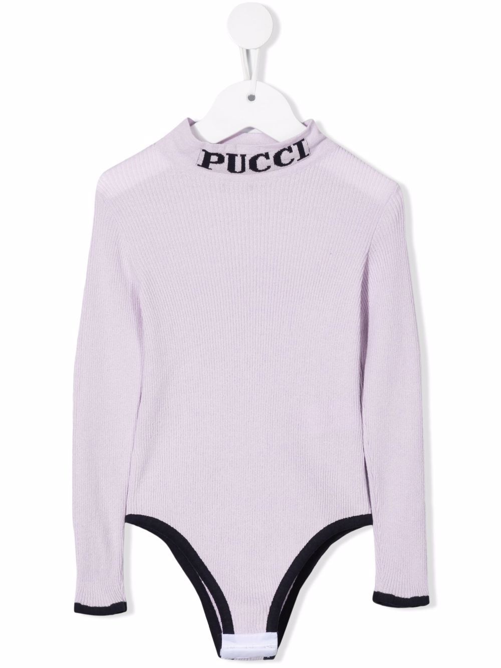 фото Emilio pucci junior боди в рубчик с логотипом