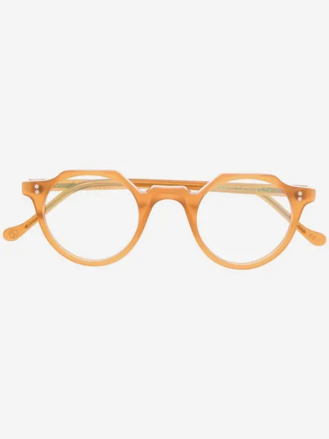 Lesca marble-effect glasses